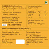 Chaayos Instant Adrak Elaichi Chai Premix - 15 Sachets, 330gm, 11.6 Ounce | Regular Sugar Adrak Elaichi Chai - Premix Ready Mix Tea | Medium Caffeine Flavored Tea